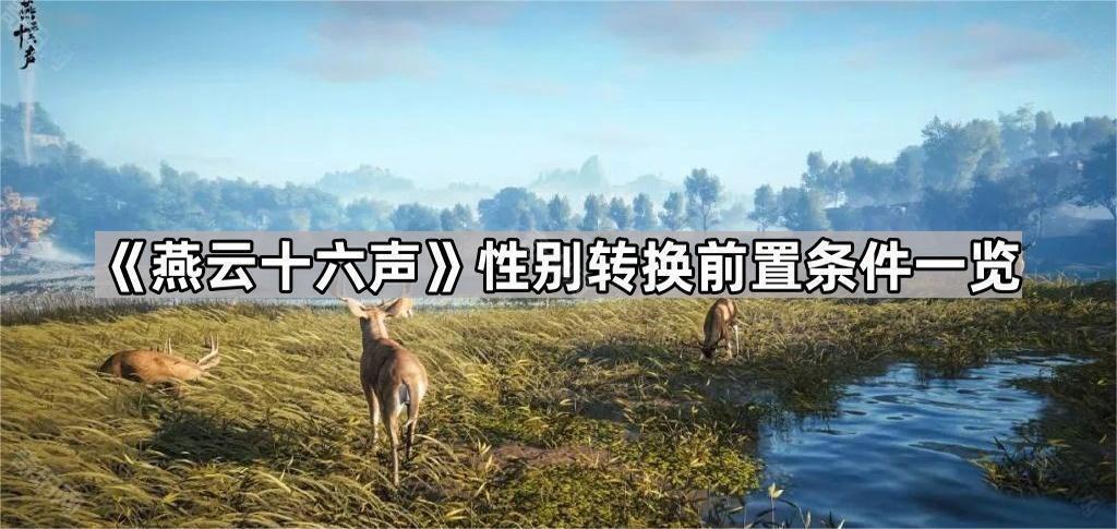 燕云十六声性别转换前置条件一览