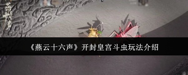 燕云十六声开封皇宫斗虫玩法介绍